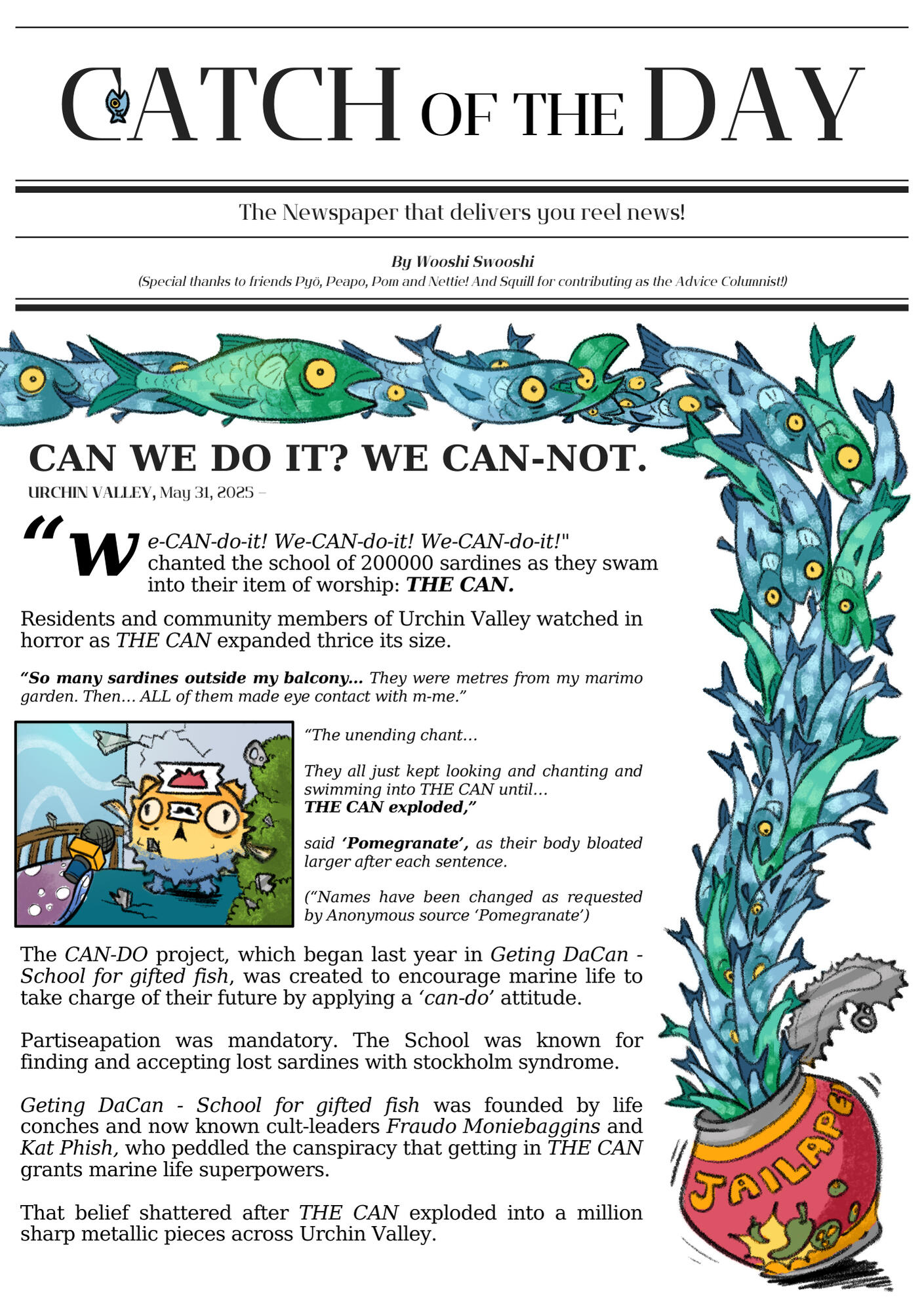 Catch of the Day Story & Lineart by Sue Anne Chan, Colour Flats by Row Yow, Colour textures & Rendering by Jasmine Thum